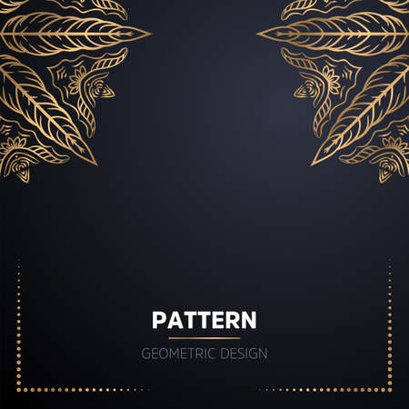 luxury ornamental mandala design backgroundのイラスト素材