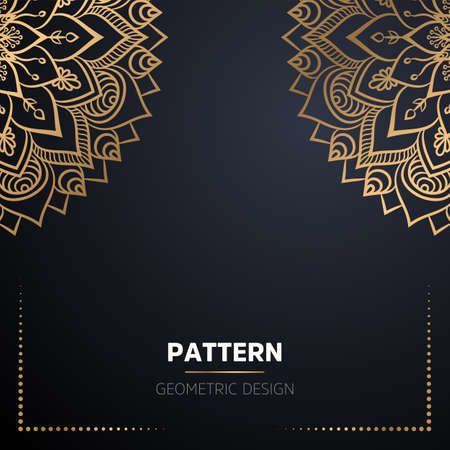luxury ornamental mandala design backgroundのイラスト素材
