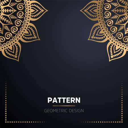 luxury ornamental mandala design backgroundのイラスト素材