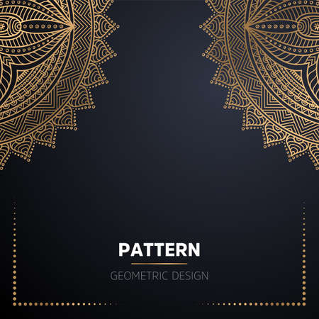 luxury ornamental mandala design backgroundのイラスト素材