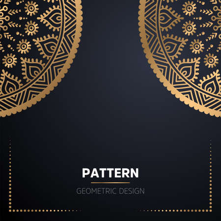luxury ornamental mandala design backgroundのイラスト素材