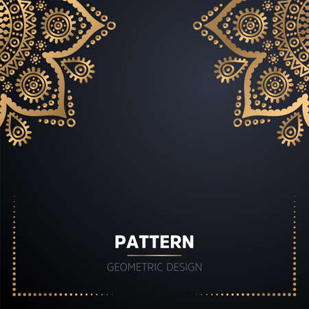 luxury ornamental mandala design backgroundのイラスト素材