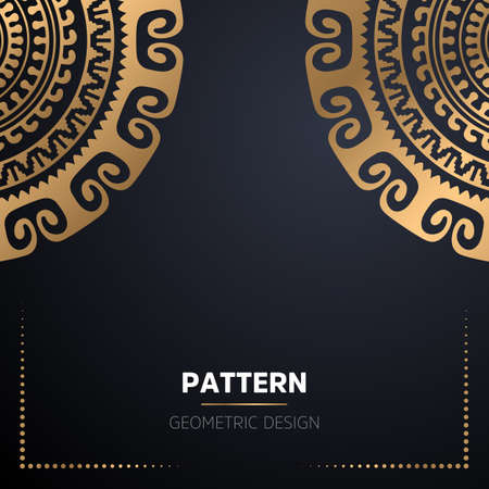 luxury ornamental mandala design backgroundのイラスト素材