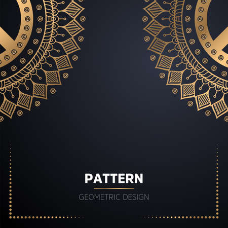 luxury ornamental mandala design backgroundのイラスト素材