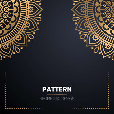 luxury ornamental mandala design backgroundのイラスト素材
