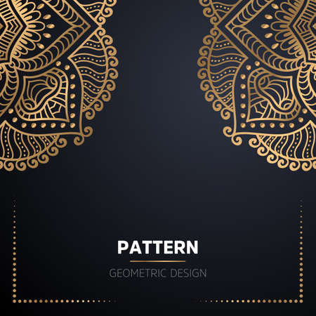 luxury ornamental mandala design backgroundのイラスト素材