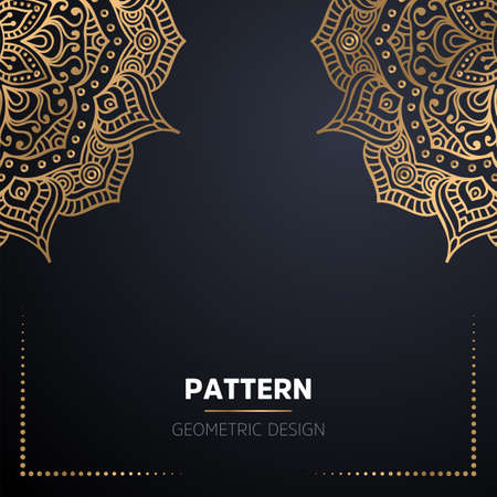 luxury ornamental mandala design backgroundのイラスト素材