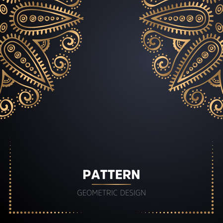 luxury ornamental mandala design backgroundのイラスト素材