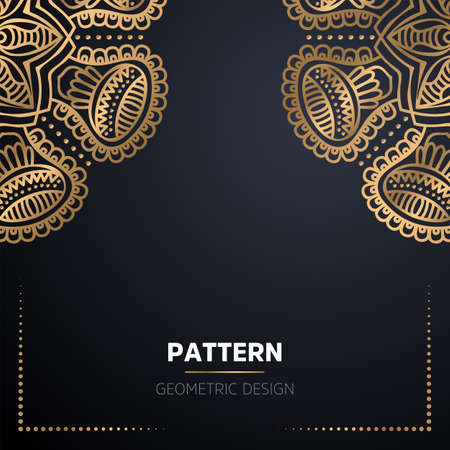 luxury ornamental mandala design backgroundのイラスト素材