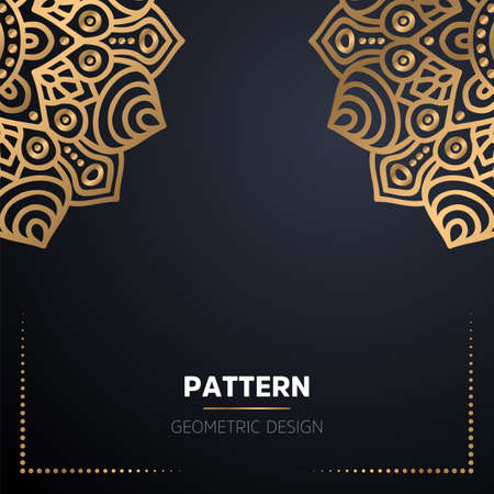 luxury ornamental mandala design backgroundのイラスト素材