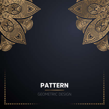 luxury ornamental mandala design backgroundのイラスト素材