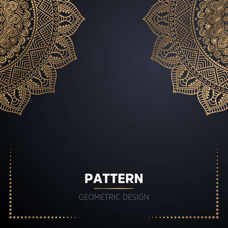 luxury ornamental mandala design backgroundのイラスト素材