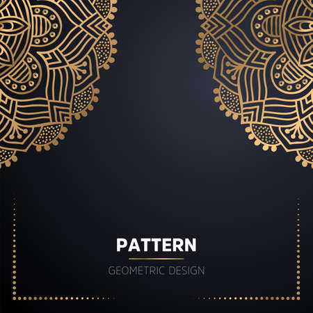 luxury ornamental mandala design backgroundのイラスト素材