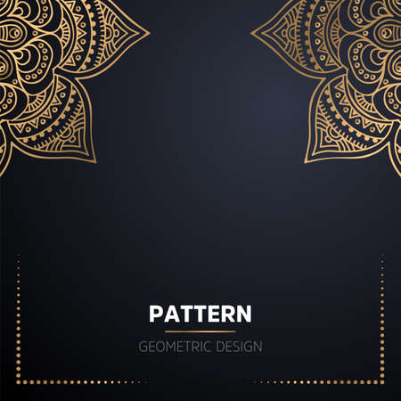 luxury ornamental mandala design backgroundのイラスト素材