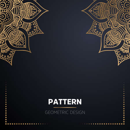 luxury ornamental mandala design backgroundのイラスト素材