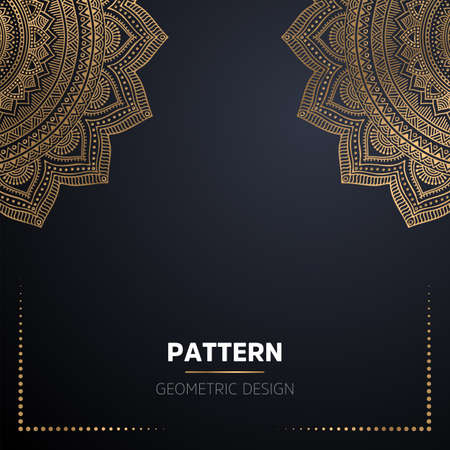 luxury ornamental mandala design backgroundのイラスト素材