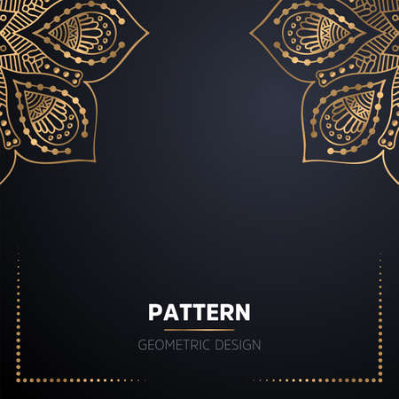 luxury ornamental mandala design backgroundのイラスト素材