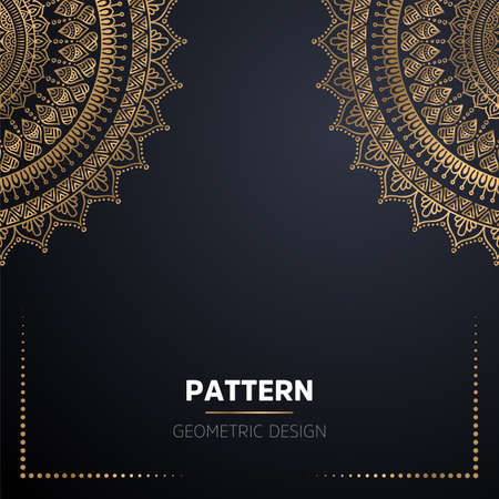 luxury ornamental mandala design backgroundのイラスト素材