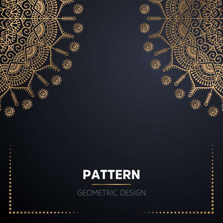 luxury ornamental mandala design backgroundのイラスト素材