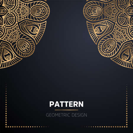 luxury ornamental mandala design backgroundのイラスト素材