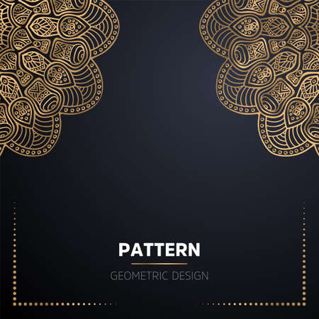 luxury ornamental mandala design backgroundのイラスト素材