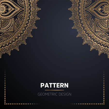 luxury ornamental mandala design backgroundのイラスト素材