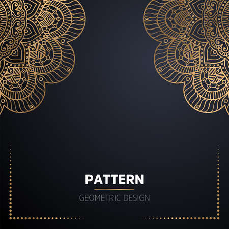 luxury ornamental mandala design backgroundのイラスト素材