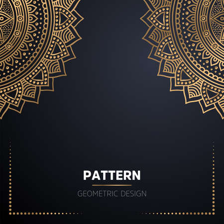 luxury ornamental mandala design backgroundのイラスト素材
