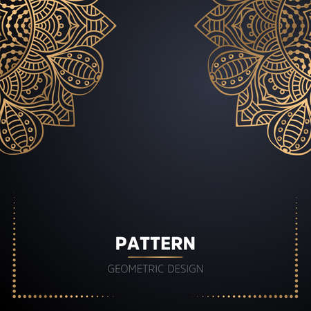 luxury ornamental mandala design backgroundのイラスト素材