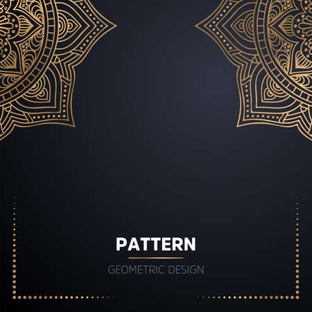 luxury ornamental mandala design backgroundのイラスト素材