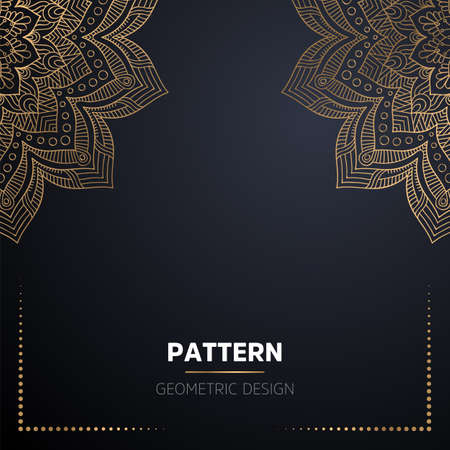 luxury ornamental mandala design backgroundのイラスト素材