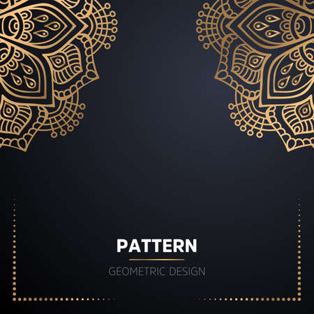luxury ornamental mandala design backgroundのイラスト素材