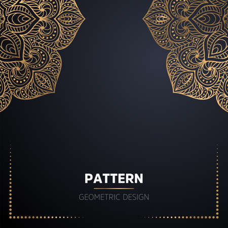 luxury ornamental mandala design backgroundのイラスト素材