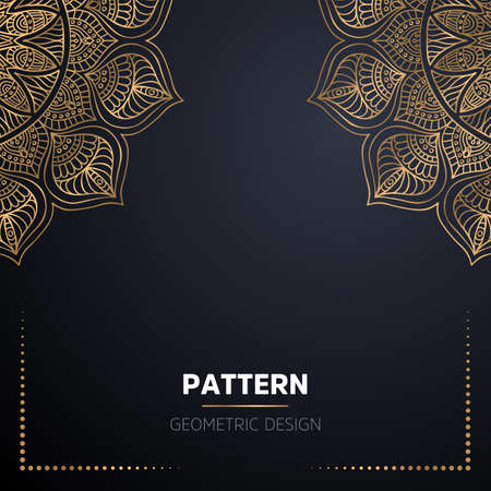 luxury ornamental mandala design backgroundのイラスト素材