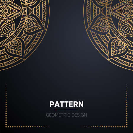 luxury ornamental mandala design backgroundのイラスト素材