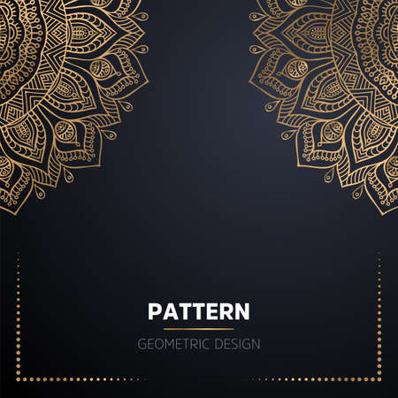 luxury ornamental mandala design backgroundのイラスト素材