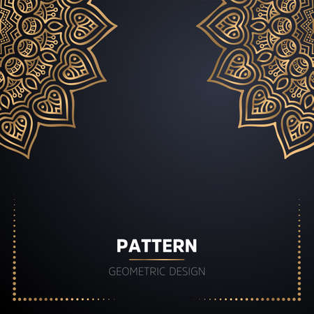 luxury ornamental mandala design backgroundのイラスト素材