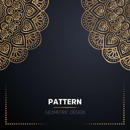 luxury ornamental mandala design backgroundのイラスト素材