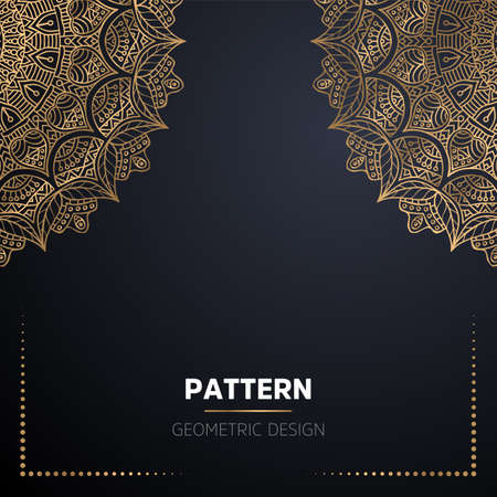 luxury ornamental mandala design backgroundのイラスト素材