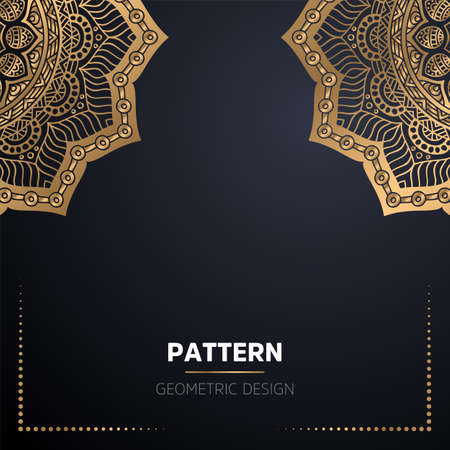 luxury ornamental mandala design backgroundのイラスト素材
