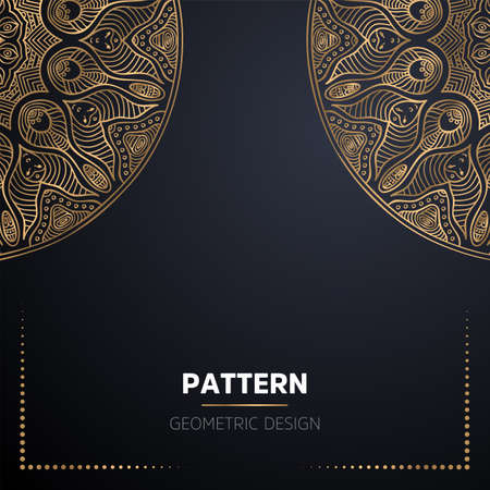 luxury ornamental mandala design backgroundのイラスト素材