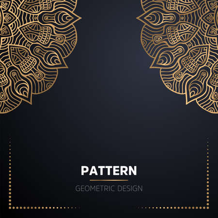 luxury ornamental mandala design backgroundのイラスト素材