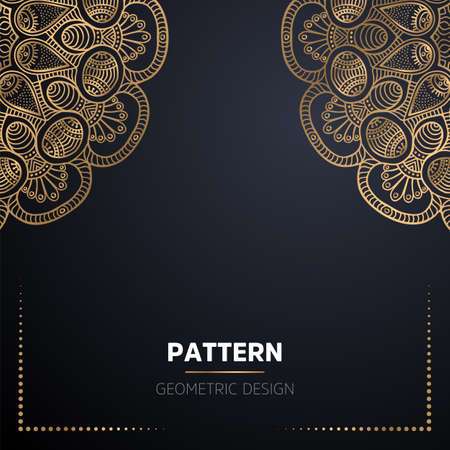 luxury ornamental mandala design backgroundのイラスト素材