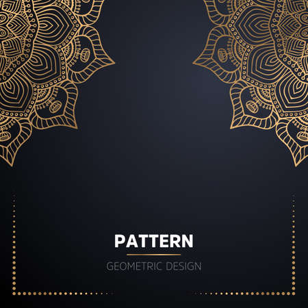 luxury ornamental mandala design backgroundのイラスト素材