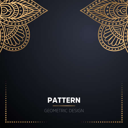 luxury ornamental mandala design backgroundのイラスト素材