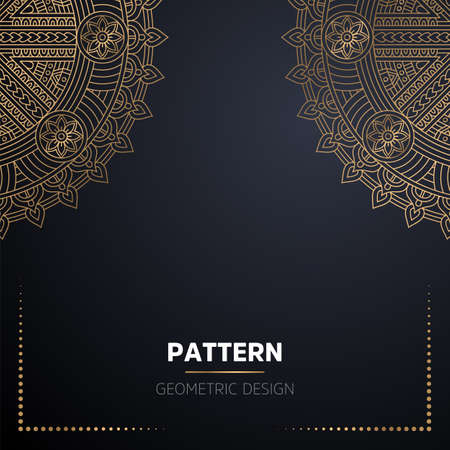 luxury ornamental mandala design backgroundのイラスト素材
