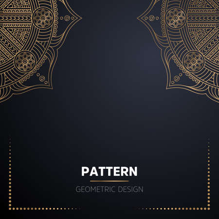 luxury ornamental mandala design backgroundのイラスト素材