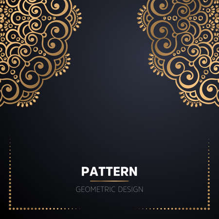 luxury ornamental mandala design backgroundのイラスト素材