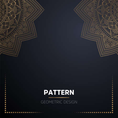 luxury ornamental mandala design backgroundのイラスト素材