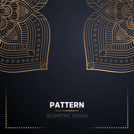 luxury ornamental mandala design backgroundのイラスト素材